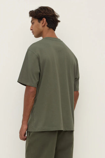 Assembly Label - Knox Organic Oversized Tee - Moss