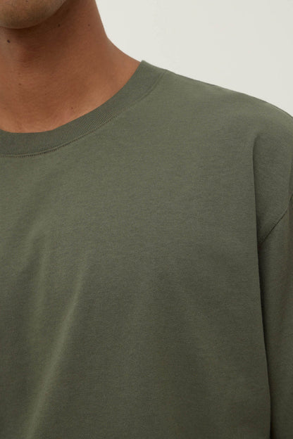 Assembly Label - Knox Organic Oversized Tee - Moss