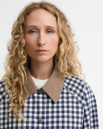 Barbour - Ovingham Casual Jacket - Gingham Navy/Neutral