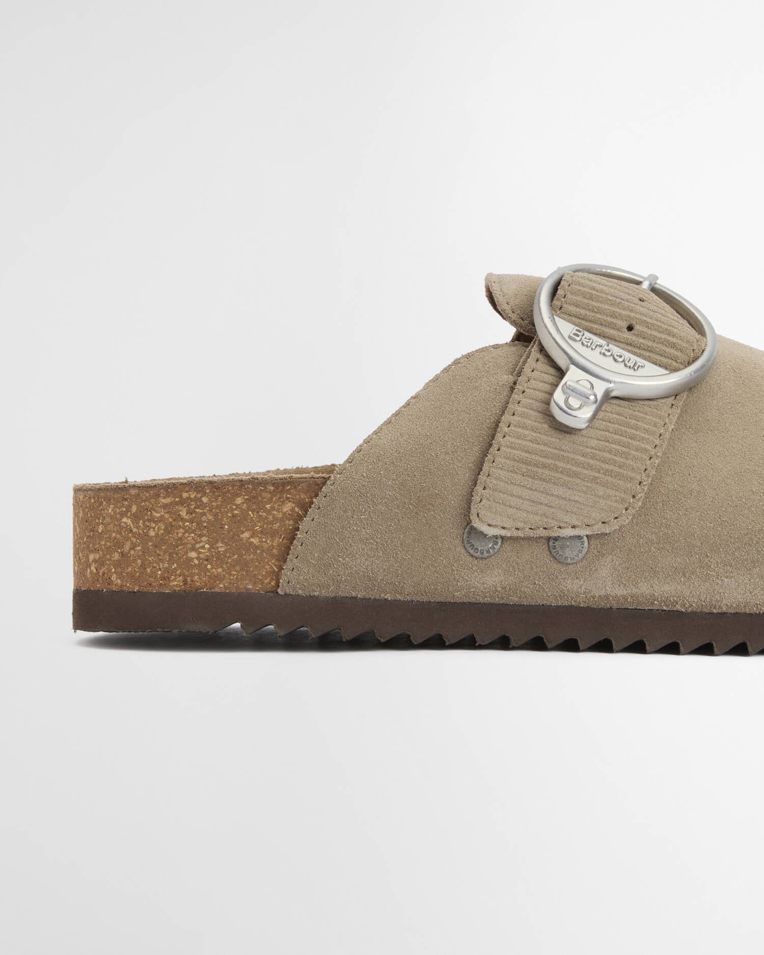 Barbour - Kyra Closed Toe Sandal - Taupe Suede