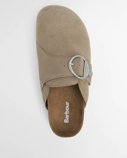 Barbour - Kyra Closed Toe Sandal - Taupe Suede