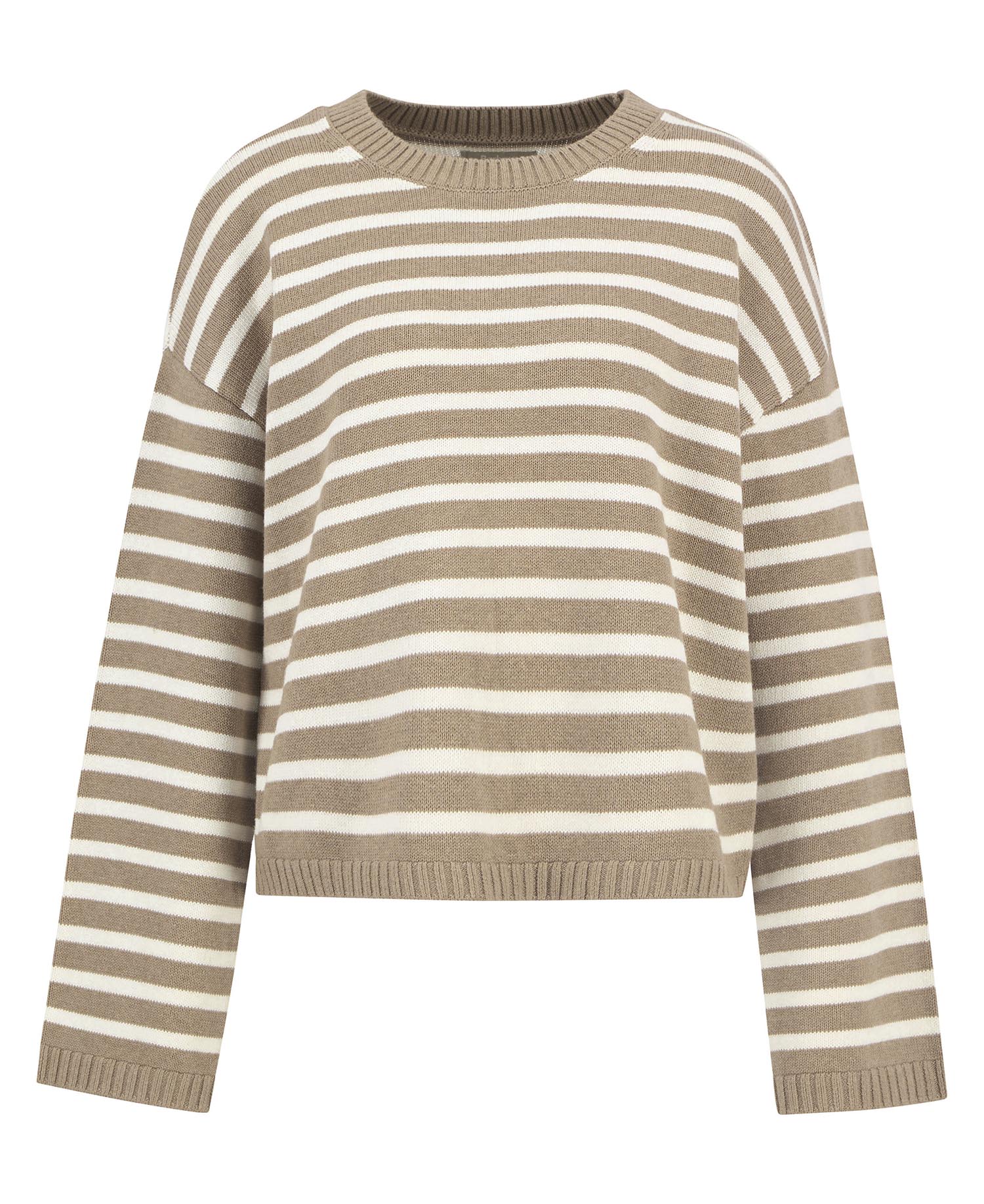 Barbour - Rosie Knitted Jumper - Fawn/Ecru Stripe