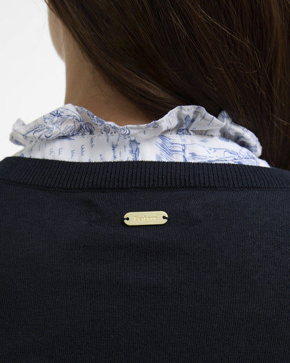 Barbour - Wisteria Knitted Cardigan - Navy