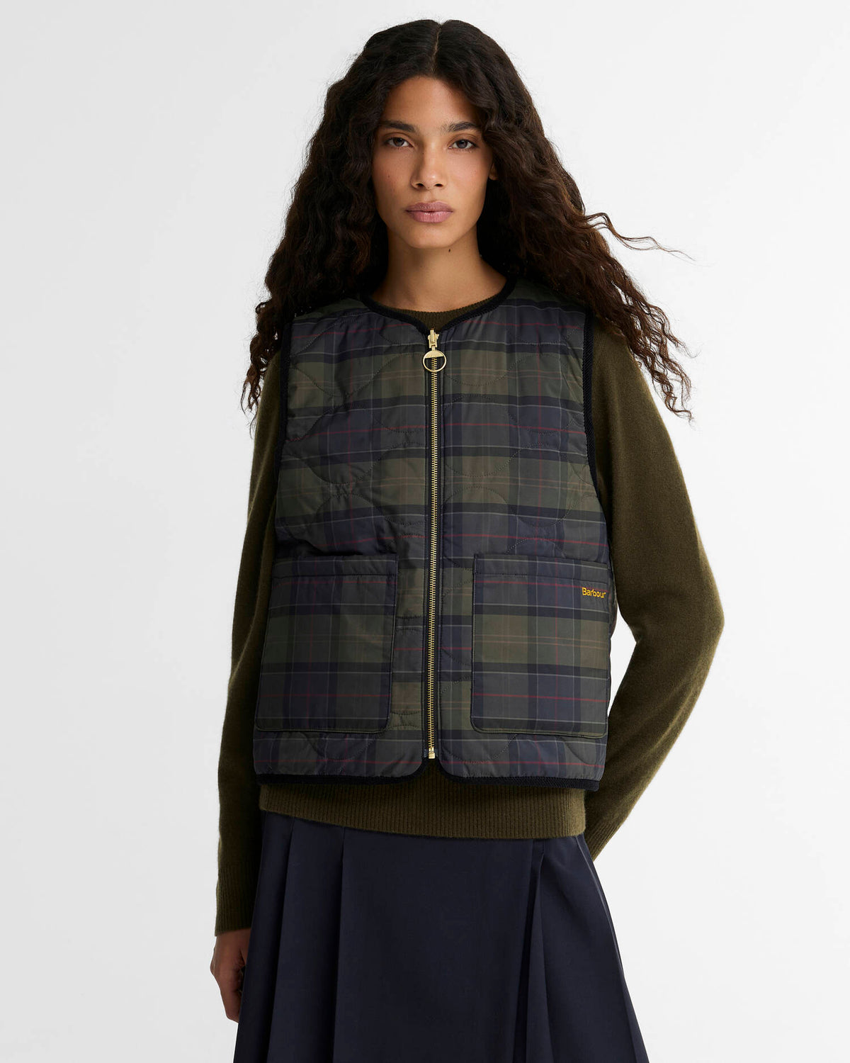 BARBOUR - NUNWELL REVERSABLE QUILTED LINER - BLACK SHADOW/CLASSIC