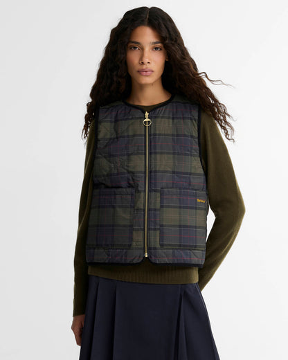 BARBOUR - NUNWELL REVERSABLE QUILTED LINER - BLACK SHADOW/CLASSIC