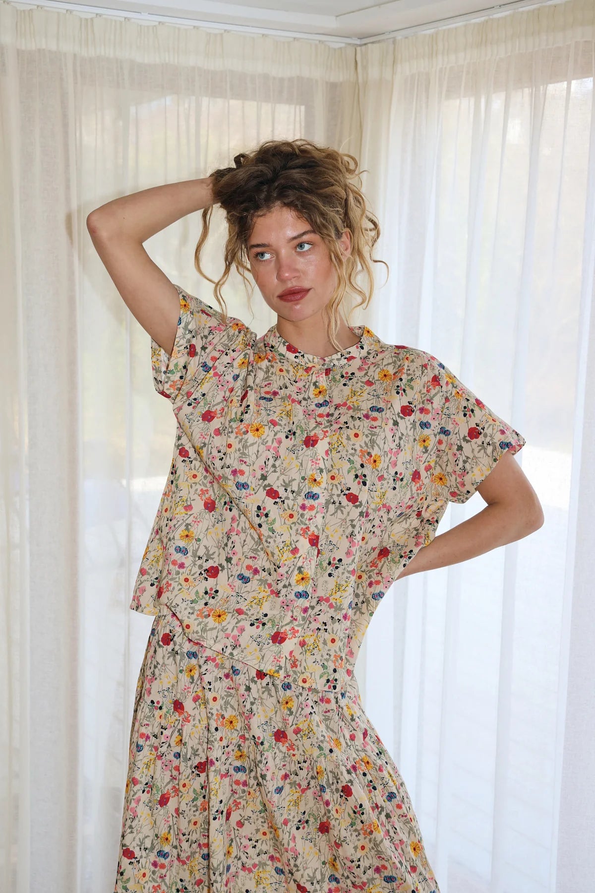 LOLLYS LAUNDRY - MYA SHIRT - FLOWER PRINT