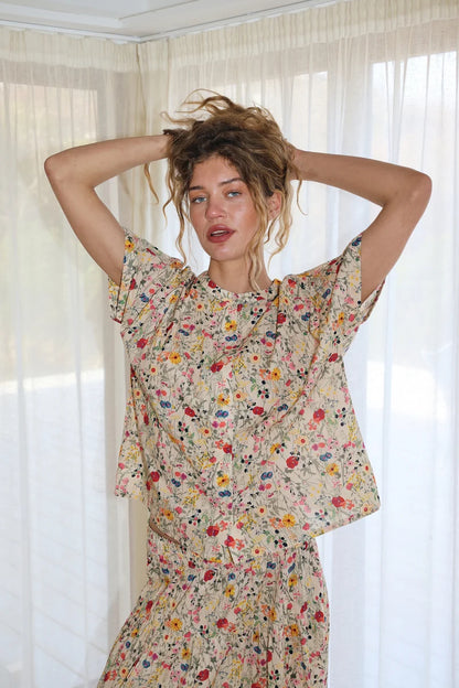 LOLLYS LAUNDRY - MYA SHIRT - FLOWER PRINT