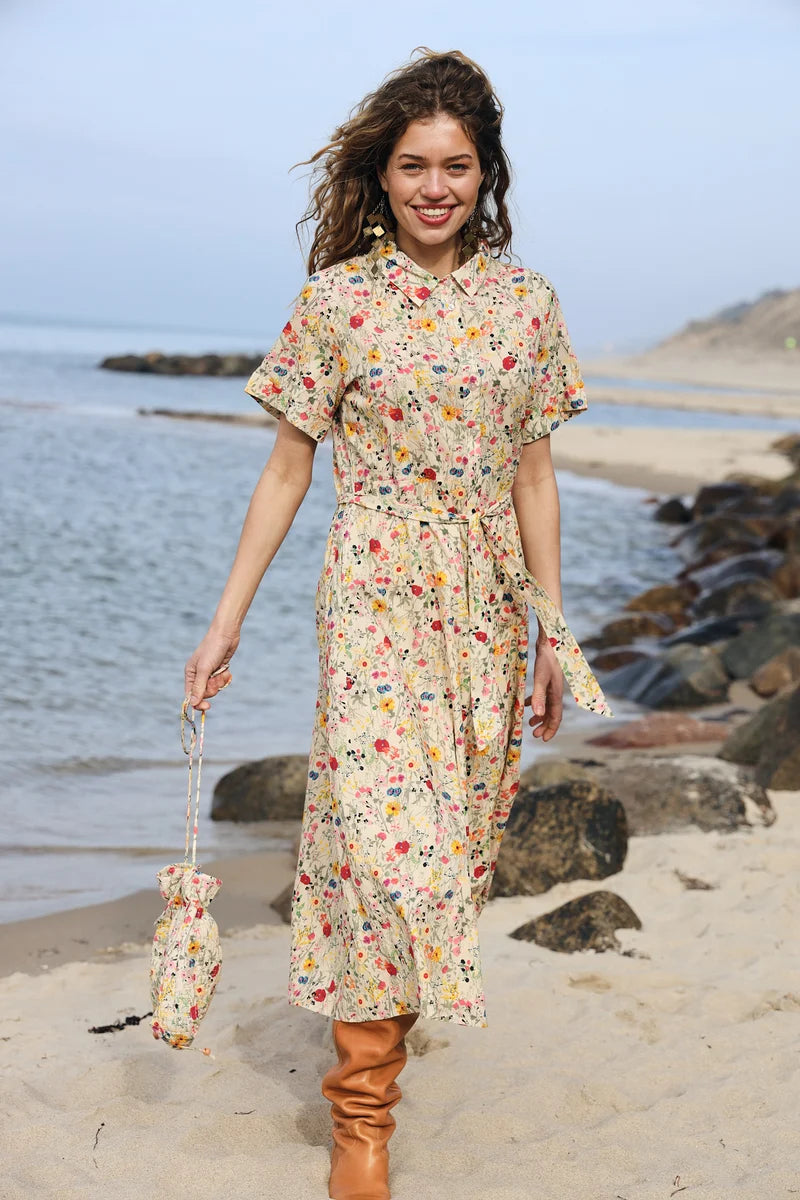 LOLLYS LAUNDRY - BLAKE MIDI DRESS - FLOWER PRINT