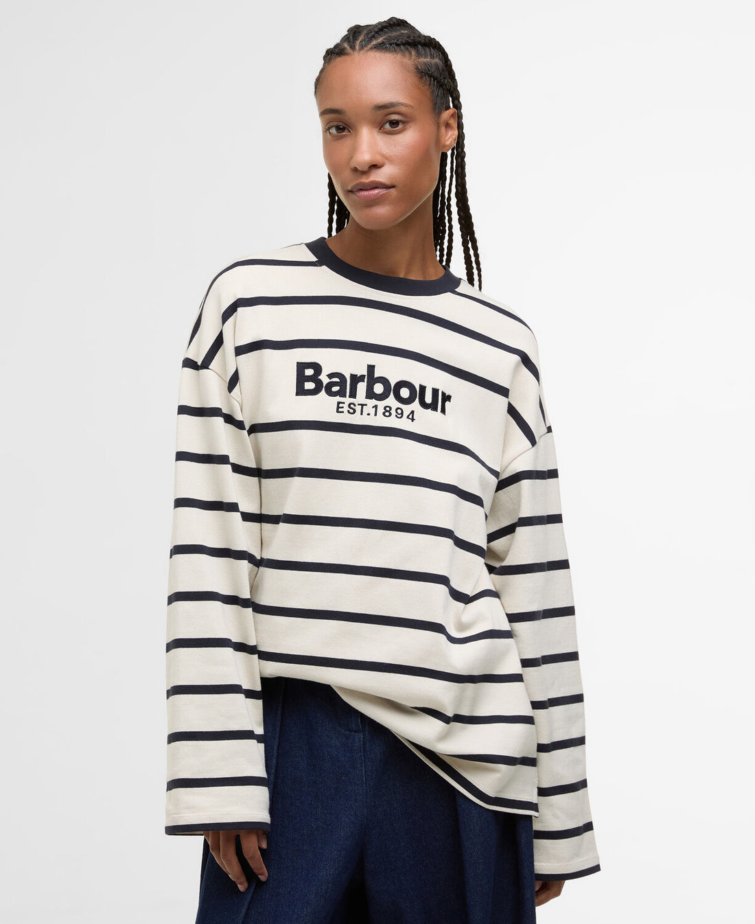 Barbour - Maeve Top - Ecru/Dark Navy Stripe