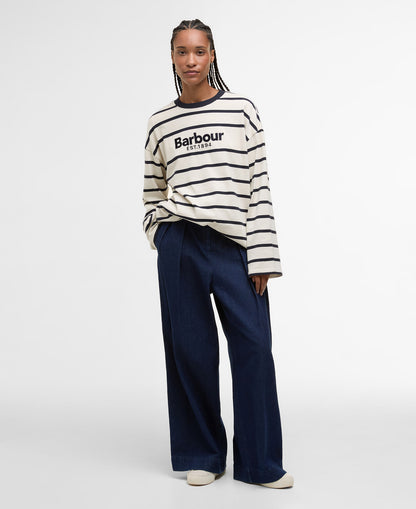 Barbour - Maeve Top - Ecru/Dark Navy Stripe