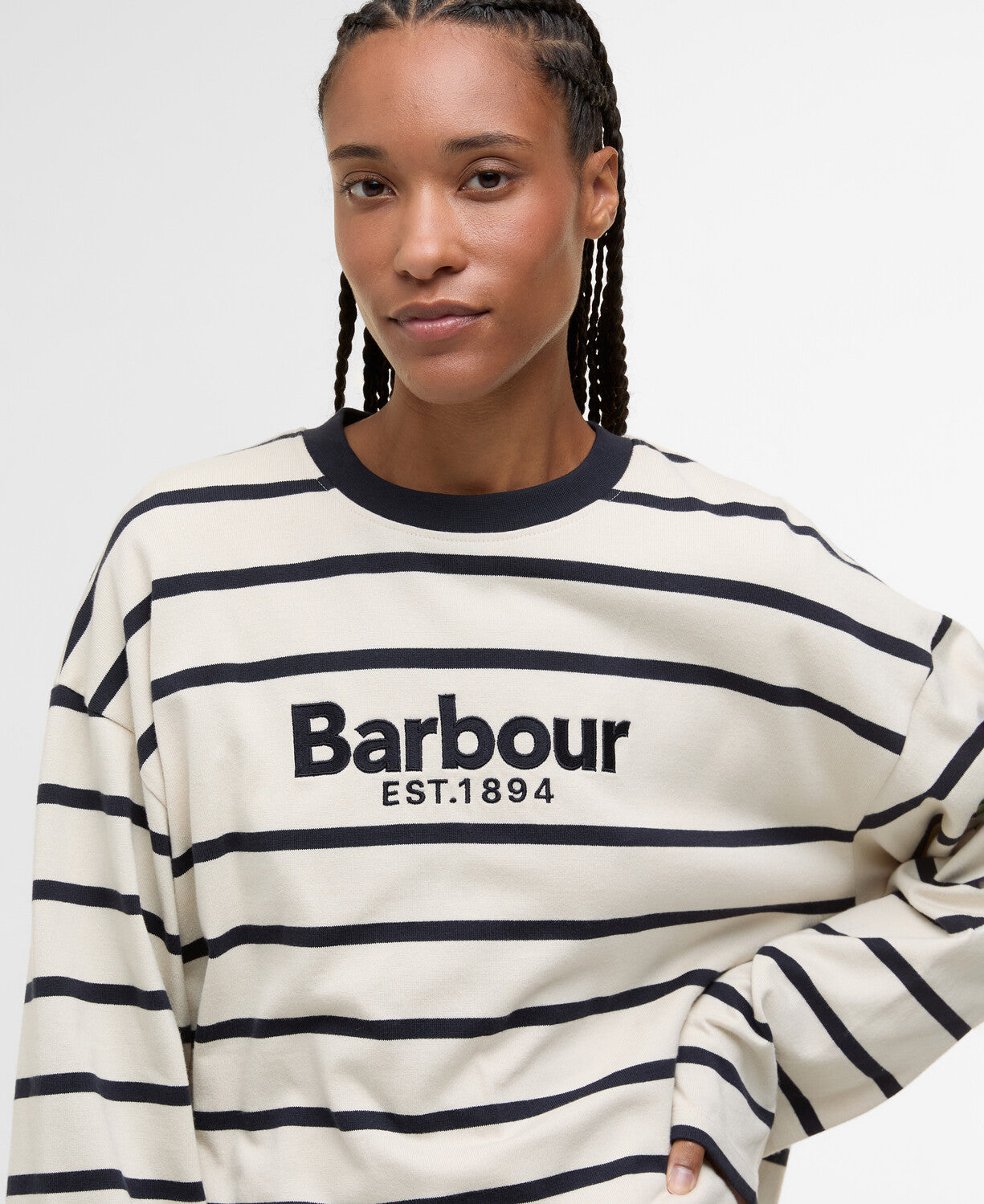 Barbour - Maeve Top - Ecru/Dark Navy Stripe