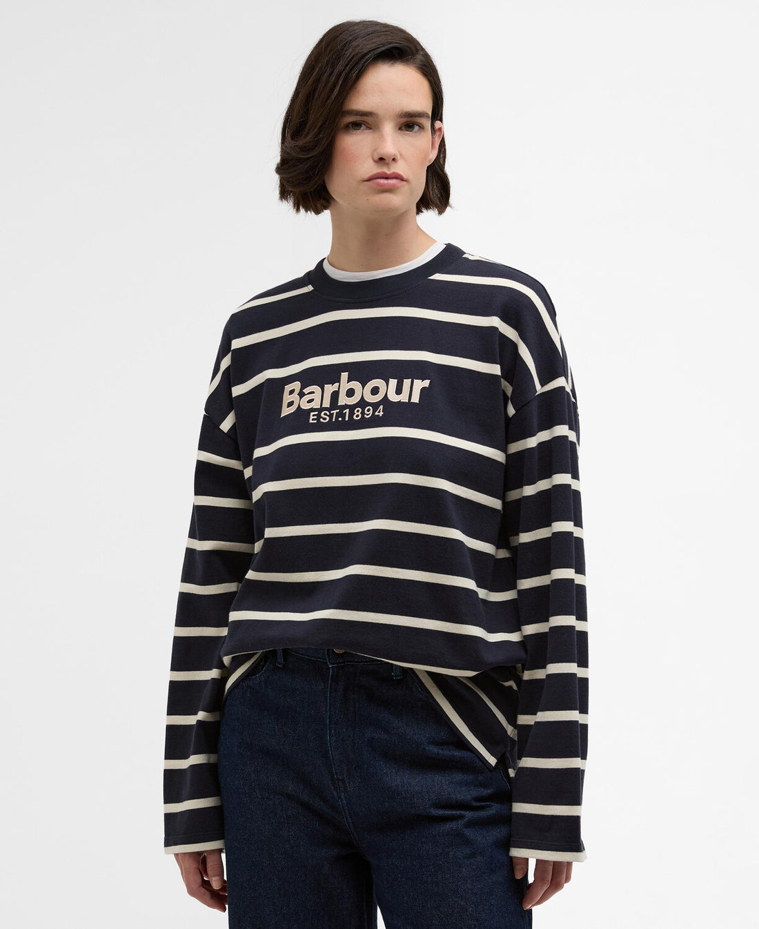 Barbour - Maeve Top - Dark Navy/Ecru Stripe