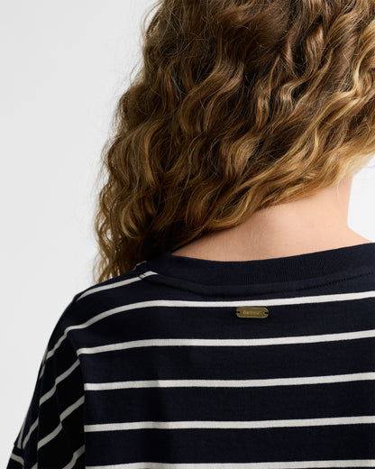BARBOUR - AMBLESIDE STRIPED TOP - NAVY/CLOUD