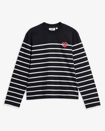 BARBOUR - HARLING STRIPED TOP - DARK NAVY/CLOUD