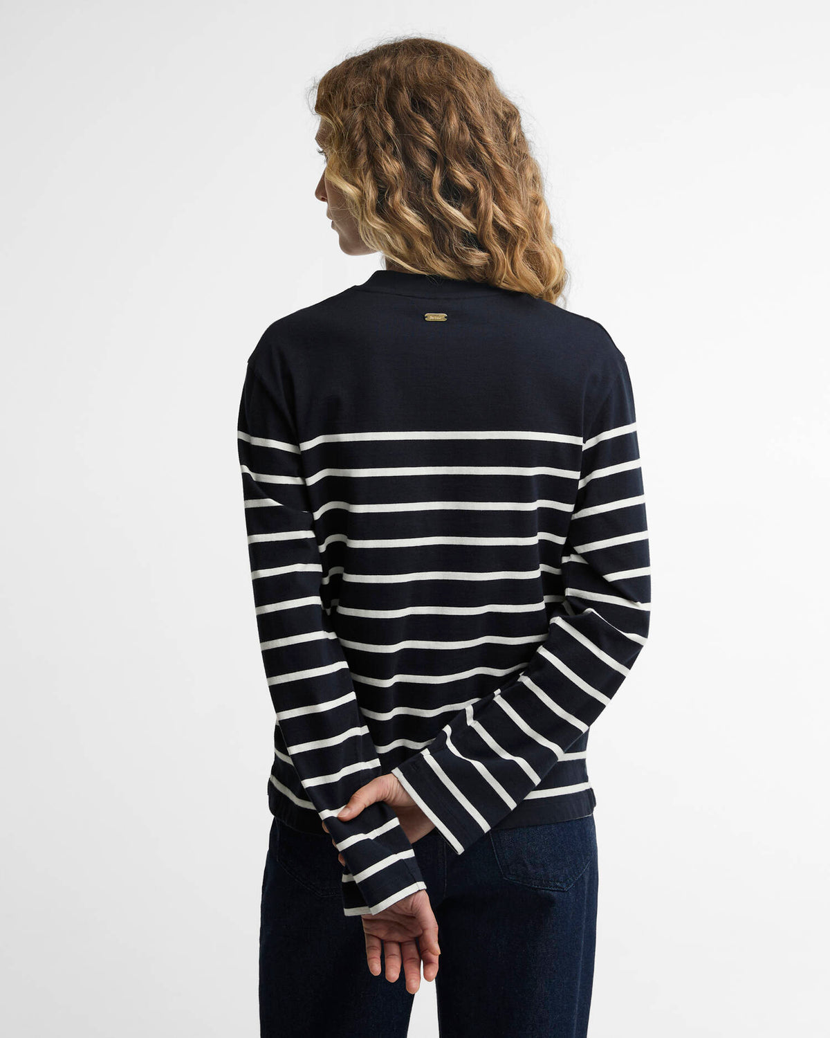 BARBOUR - HARLING STRIPED TOP - DARK NAVY/CLOUD