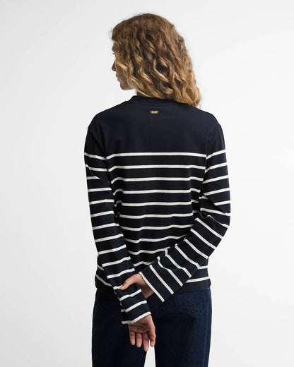 BARBOUR - HARLING STRIPED TOP - DARK NAVY/CLOUD