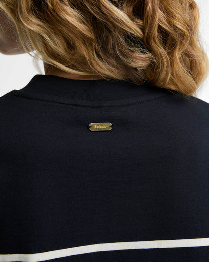 BARBOUR - HARLING STRIPED TOP - DARK NAVY/CLOUD
