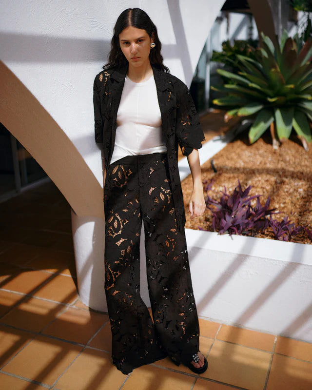 Hansen &amp; Gretel - Lotus Lace Pant - Black