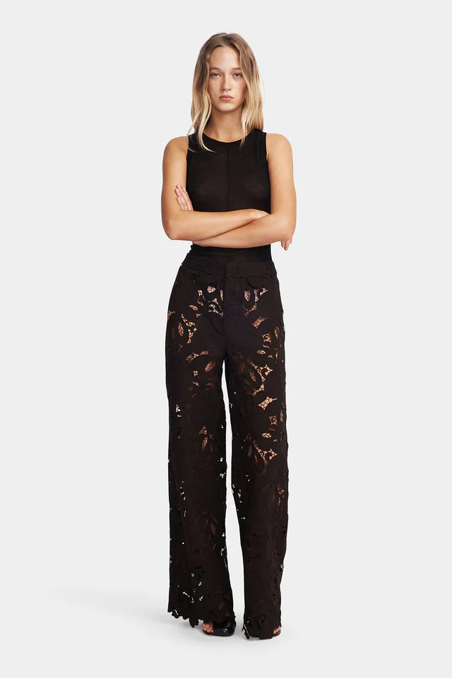 Hansen &amp; Gretel - Lotus Lace Pant - Black