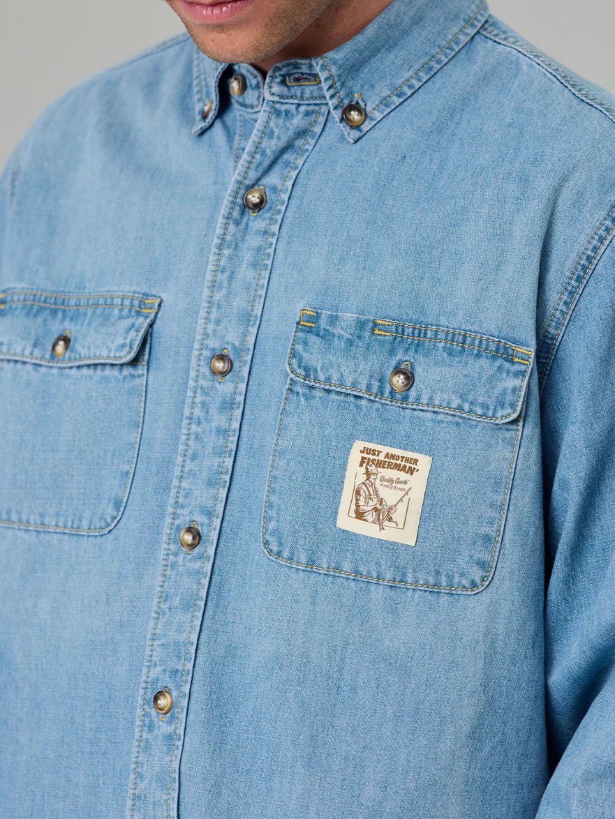 Just Another Fisherman - Loyalty Denim Shirt - Light Blue