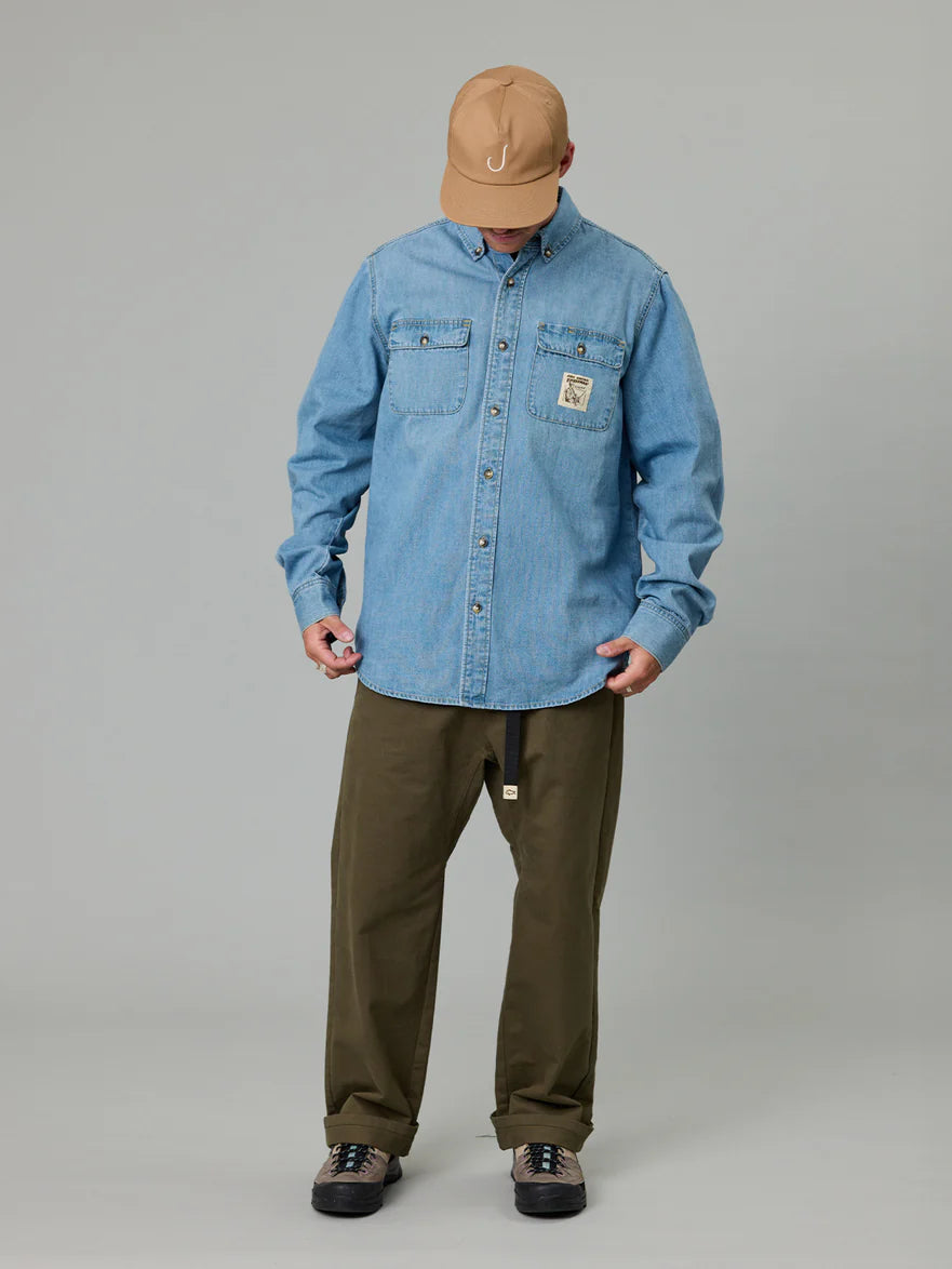 Just Another Fisherman - Loyalty Denim Shirt - Light Blue
