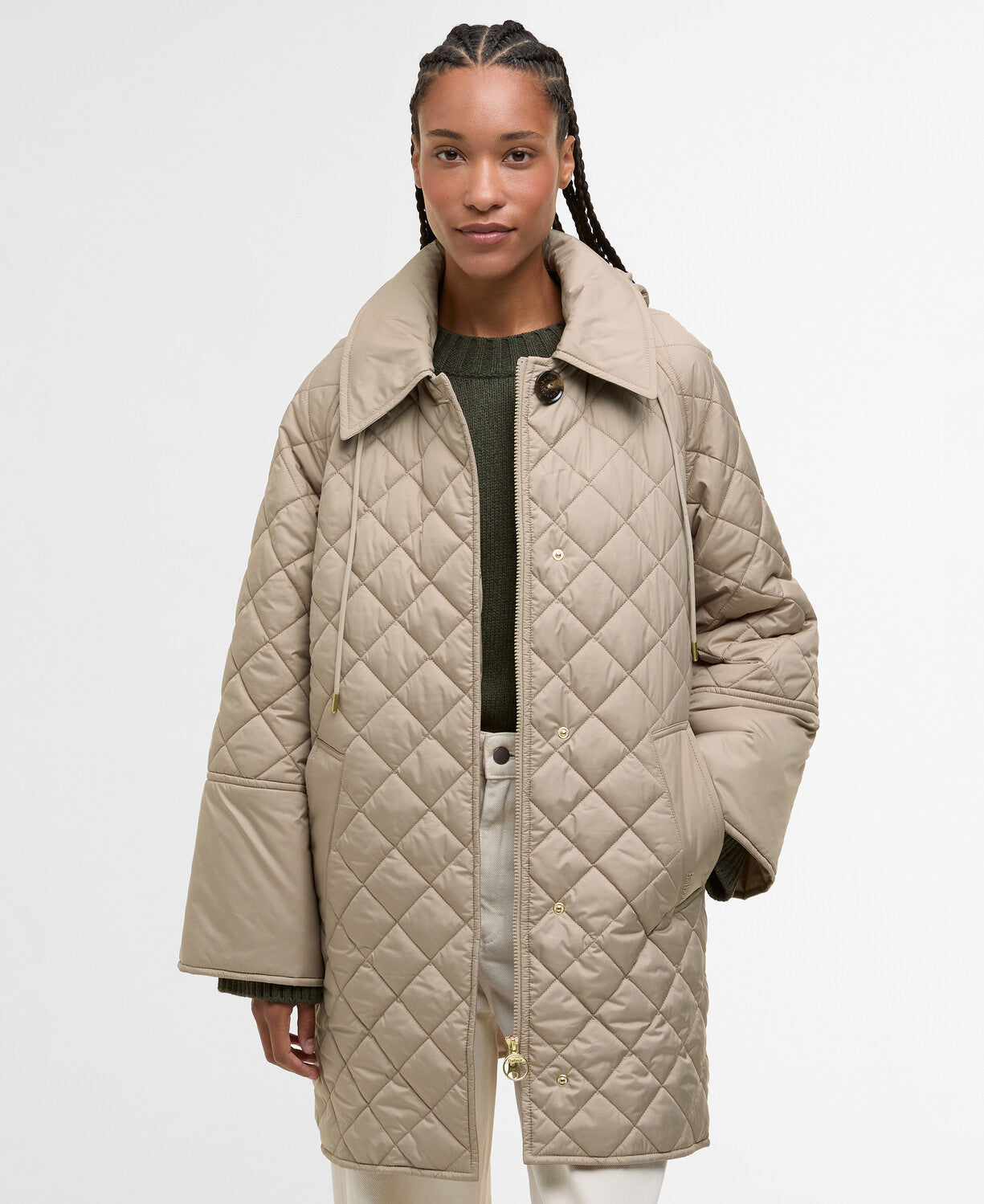 Barbour - Cara Quilted Jacket - Honey/Ancient Poplar