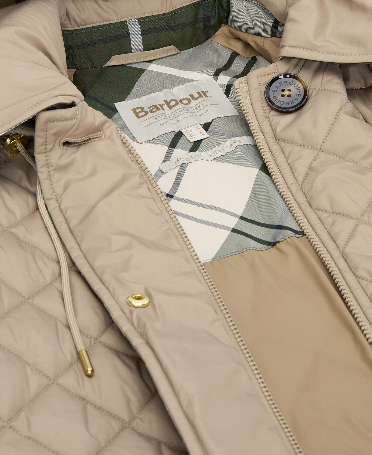 Barbour - Cara Quilted Jacket - Honey/Ancient Poplar