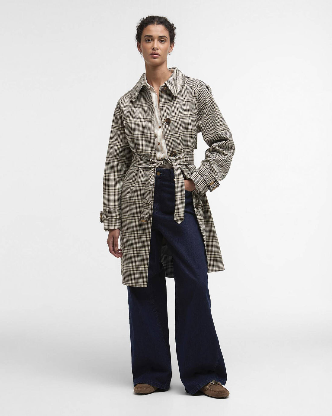 Barbour - Maia Check Showerproof Trench