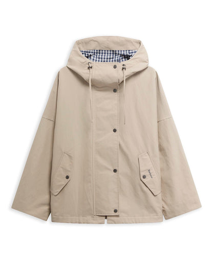 Barbour - Kingswood Showerproof Jacket - Light Sand/Navy Gingham