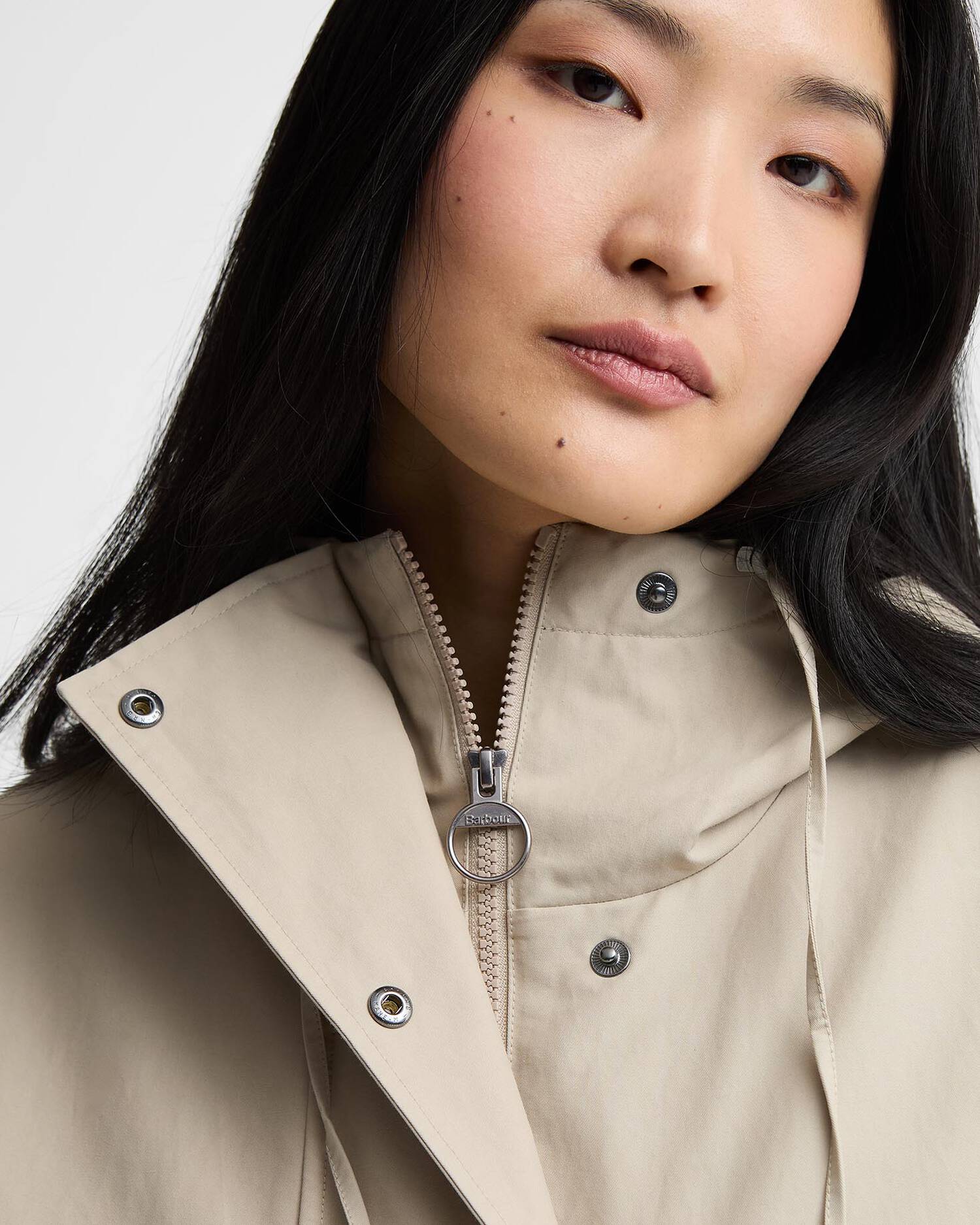Barbour - Kingswood Showerproof Jacket - Light Sand/Navy Gingham