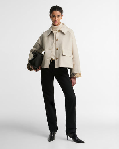 BARBOUR - DELILAH SHOWERPROOF JACKET - MIST/BIRCHWOOD DRESS