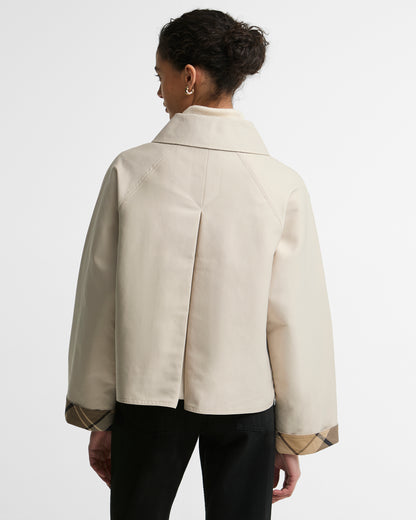 BARBOUR - DELILAH SHOWERPROOF JACKET - MIST/BIRCHWOOD DRESS