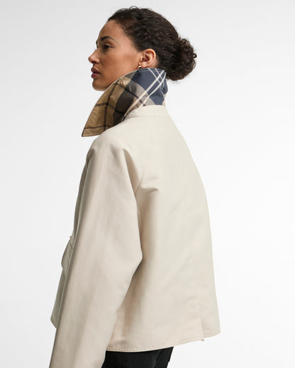 BARBOUR - DELILAH SHOWERPROOF JACKET - MIST/BIRCHWOOD DRESS