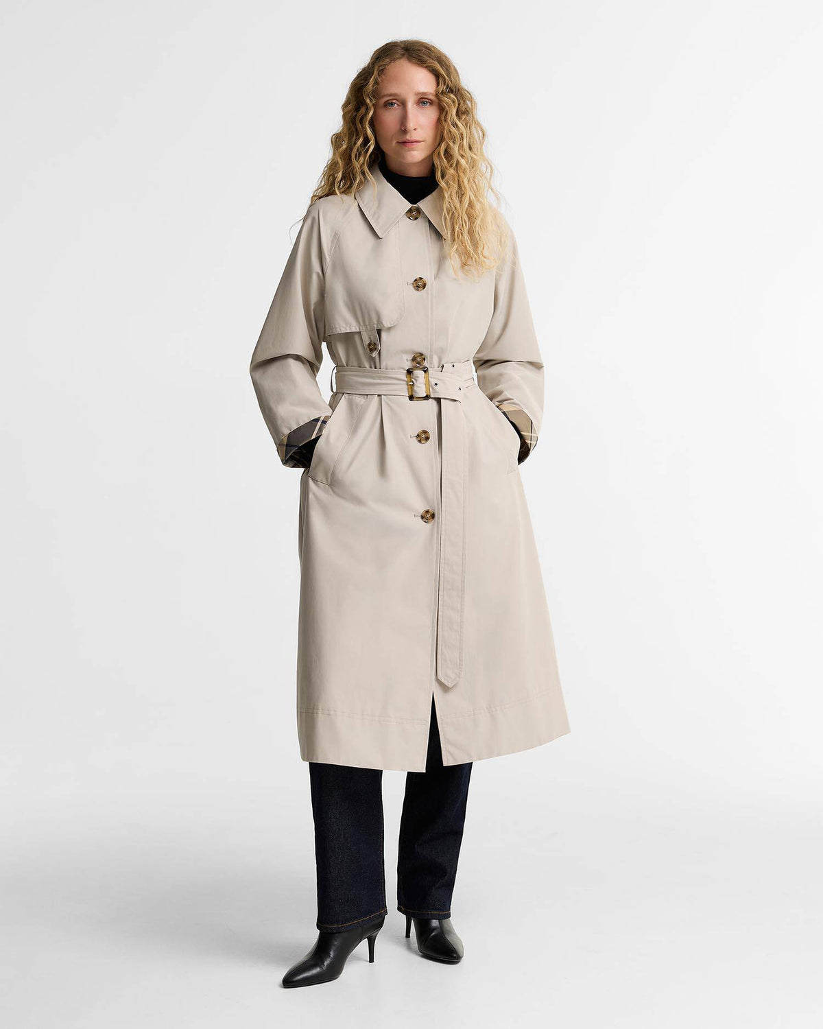 BARBOUR - ANTONELLA SHOWERPROOF JACKET - MIST/BIRCHWOOD DRESS