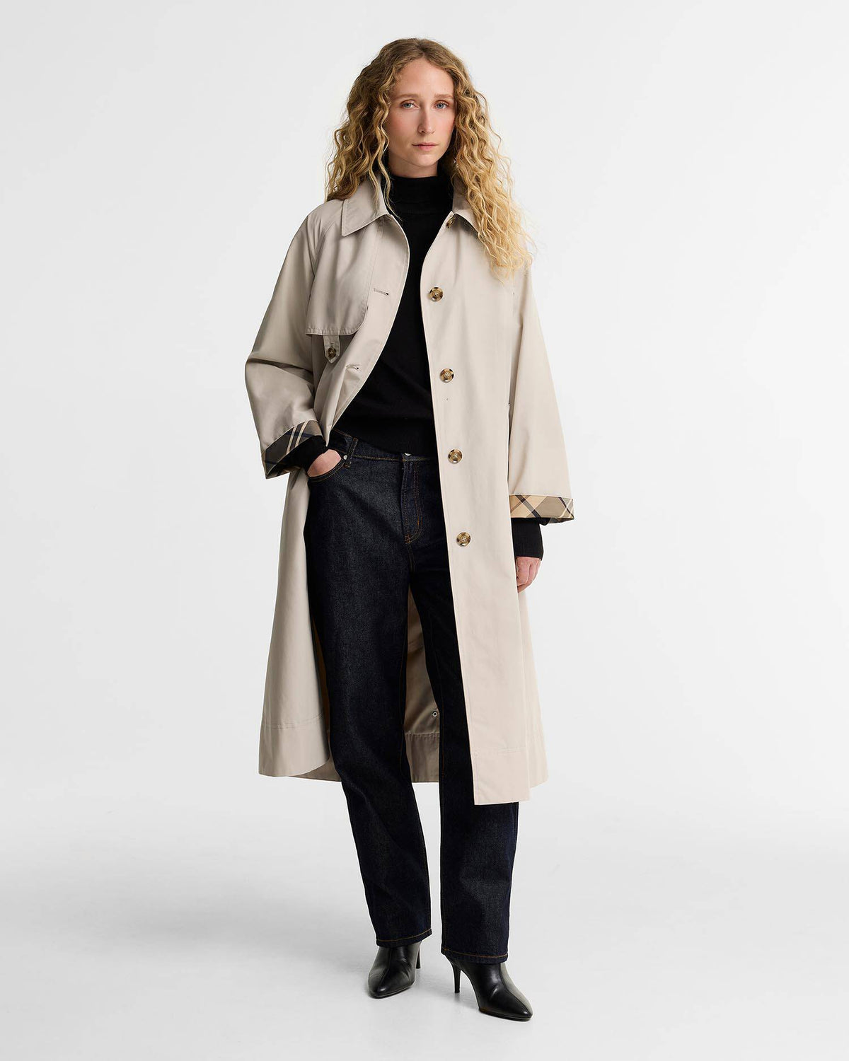 BARBOUR - ANTONELLA SHOWERPROOF JACKET - MIST/BIRCHWOOD DRESS