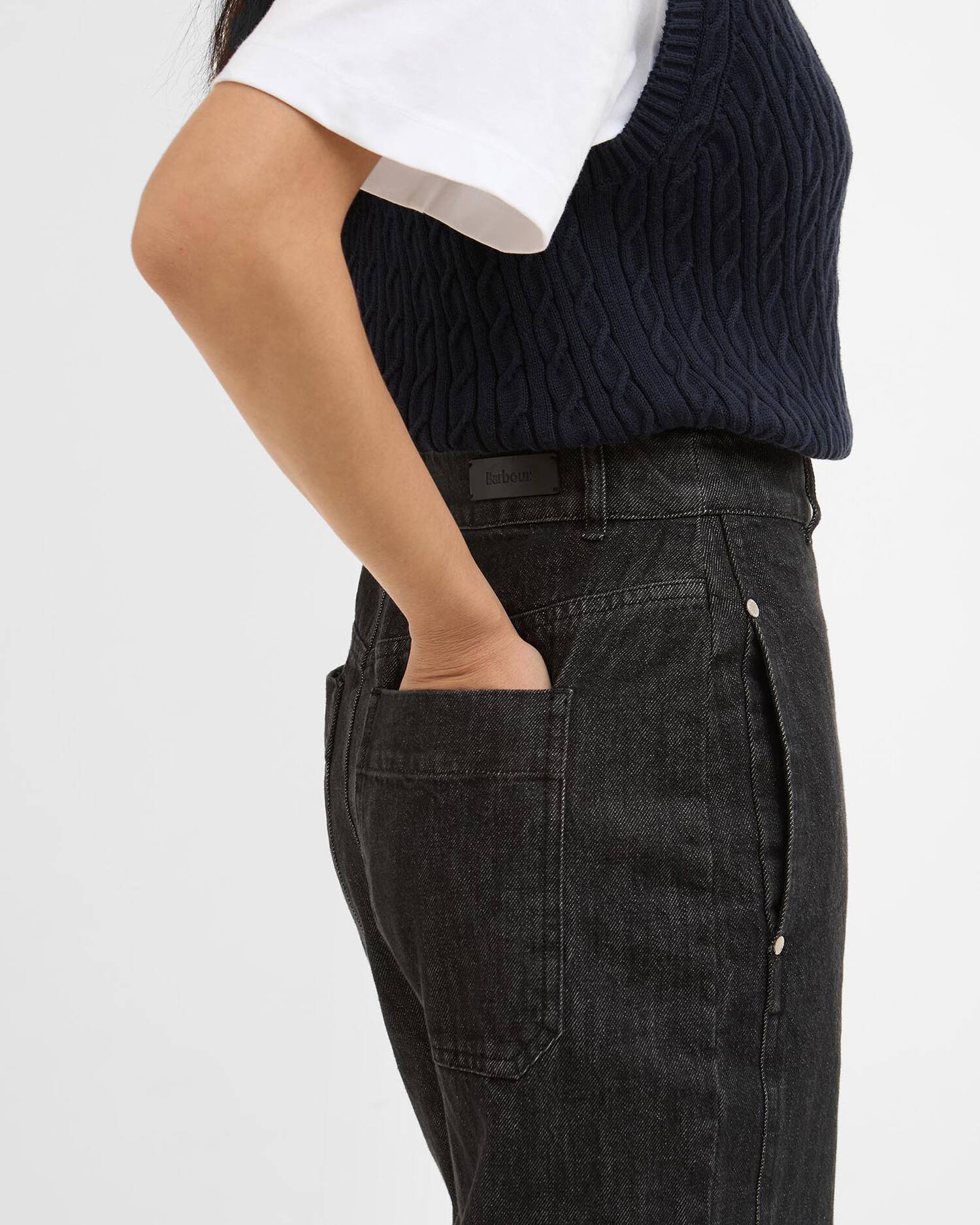 Barbour - Myra Denim Trousers - Black