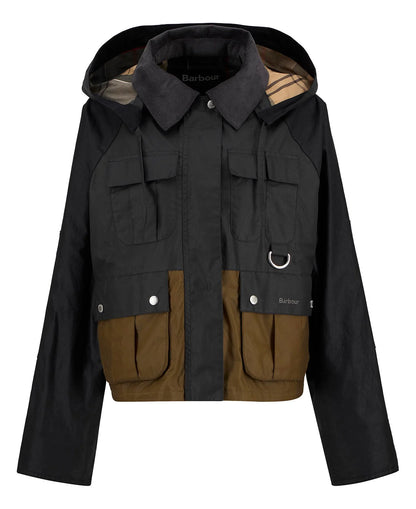 Barbour - Liza Wax Jacket - Black/Grey/Sand/Dress