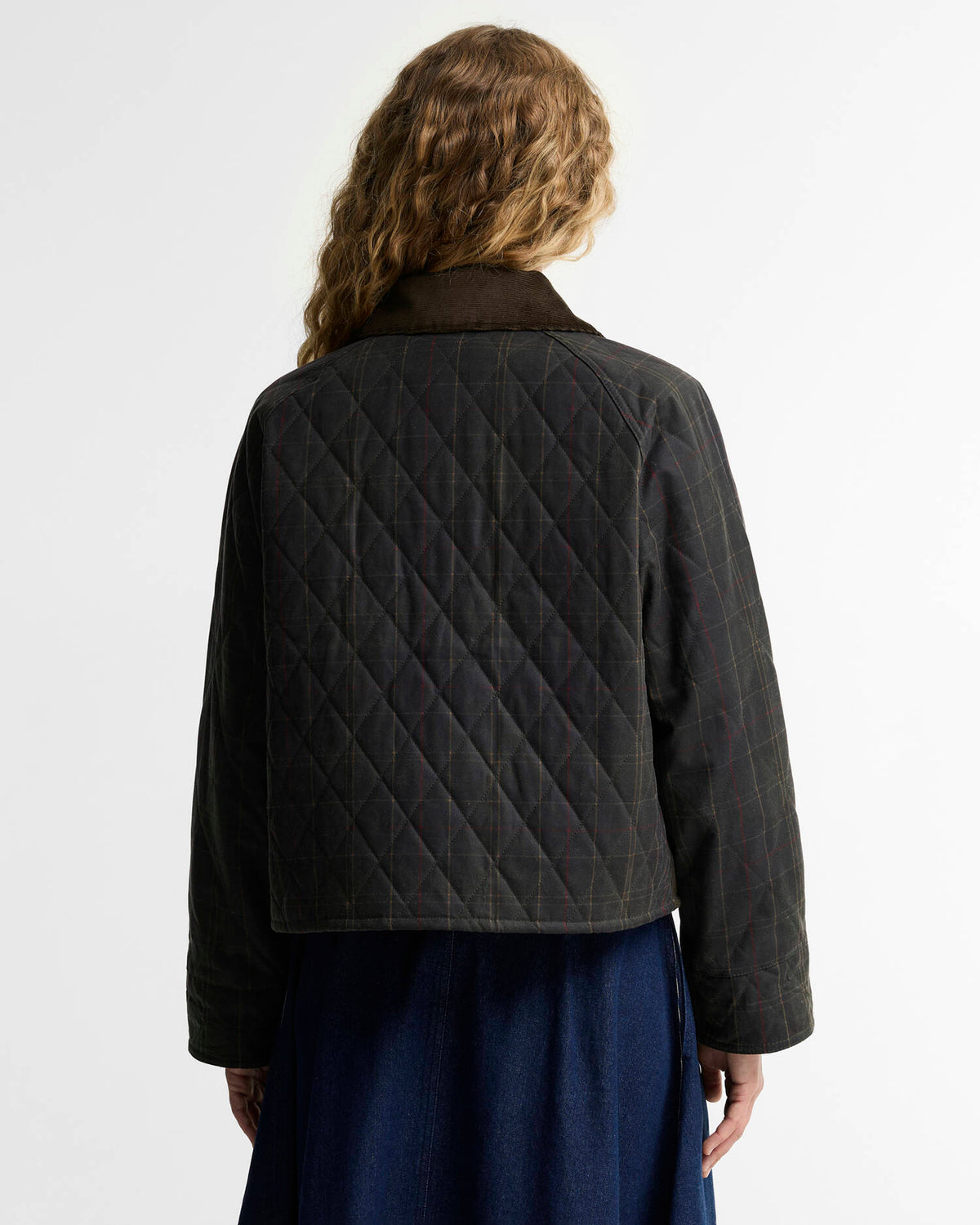 BARBOUR - TARTAN REIMAGINED ICONS TARTAN QUILTED SPEY WAX JACKET - OLIVE/CLASSIC