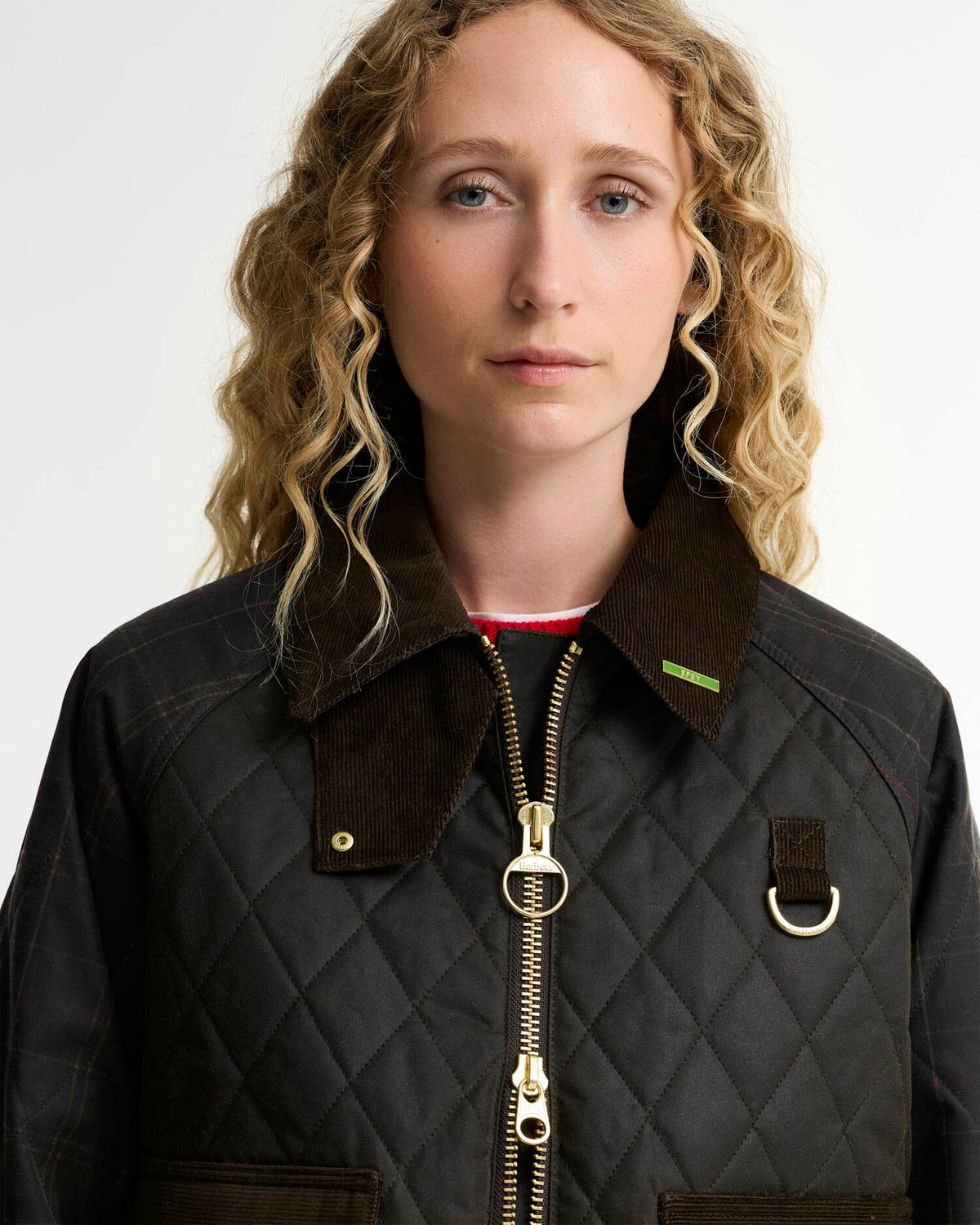 BARBOUR - TARTAN REIMAGINED ICONS TARTAN QUILTED SPEY WAX JACKET - OLIVE/CLASSIC