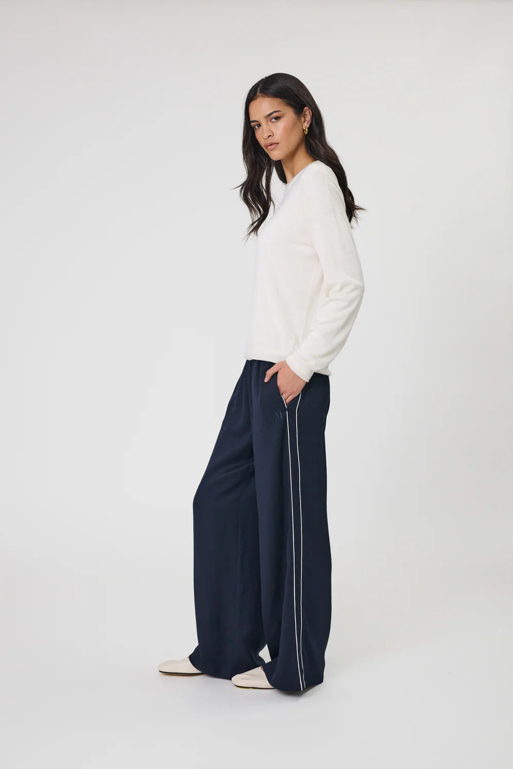Marlow - Legion Side Stripe Pant - Midnight