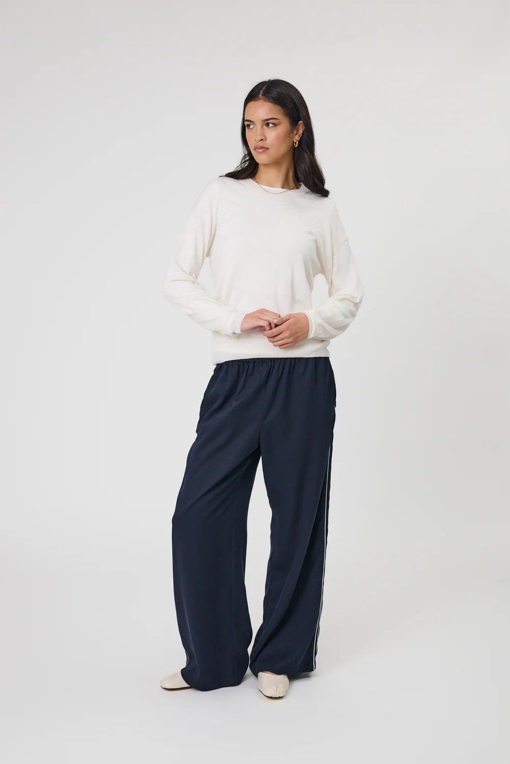 Marlow - Legion Side Stripe Pant - Midnight