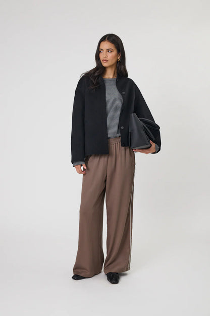 Marlow - Legion Side Stripe Pant - Mushroom