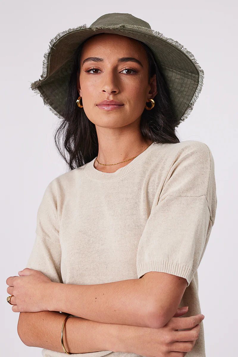 Marlow- Linen Bucket Hat