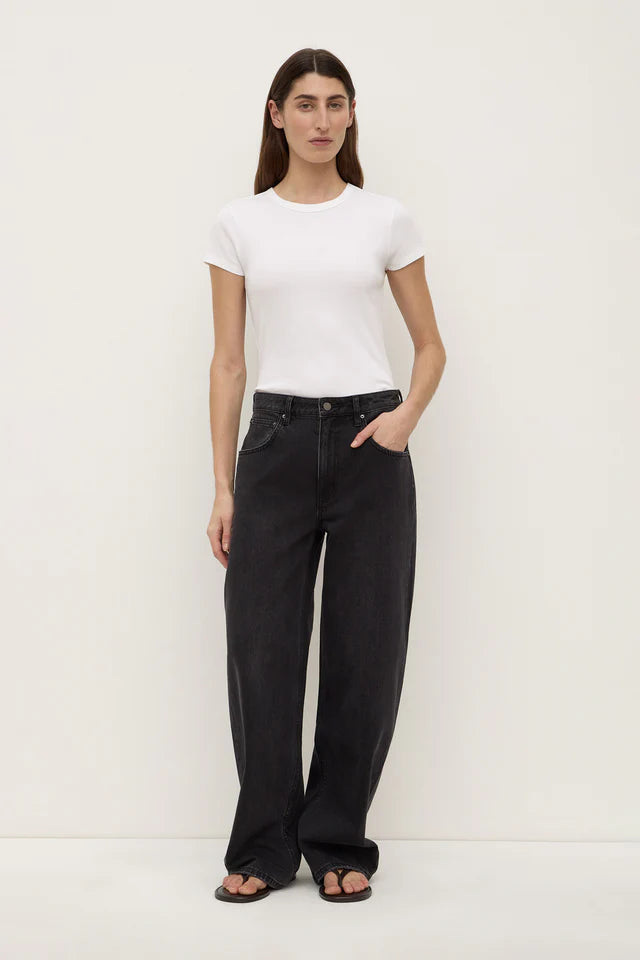 Assembly Label - Low Curve Mid Rise Jean - Faded Black