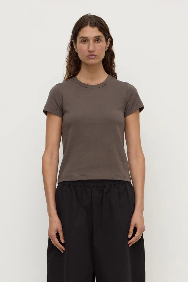 Assembly Label - Lyla Cap Sleeve Tee - Bark