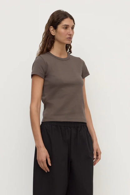 Assembly Label - Lyla Cap Sleeve Tee - Bark