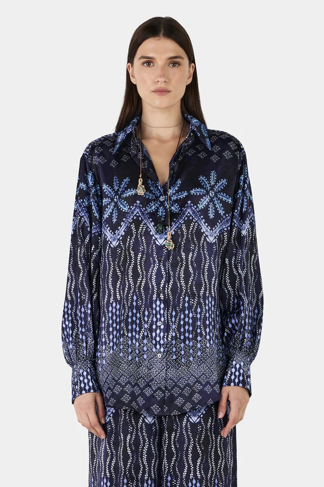 Hansen &amp; Gretel - Malene Shirt - Indigo Drift