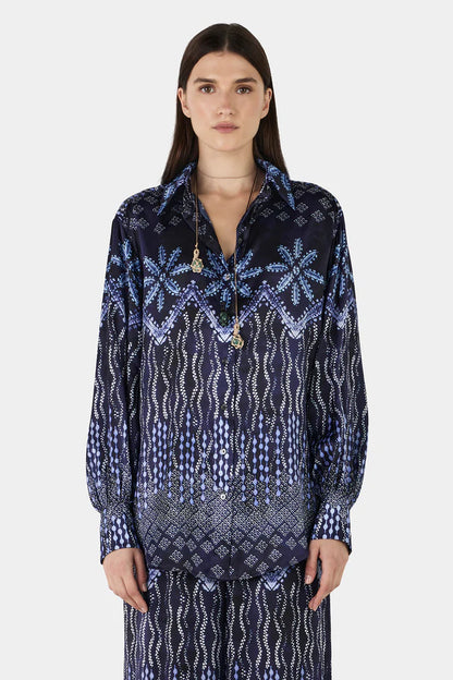 Hansen &amp; Gretel - Malene Shirt - Indigo Drift