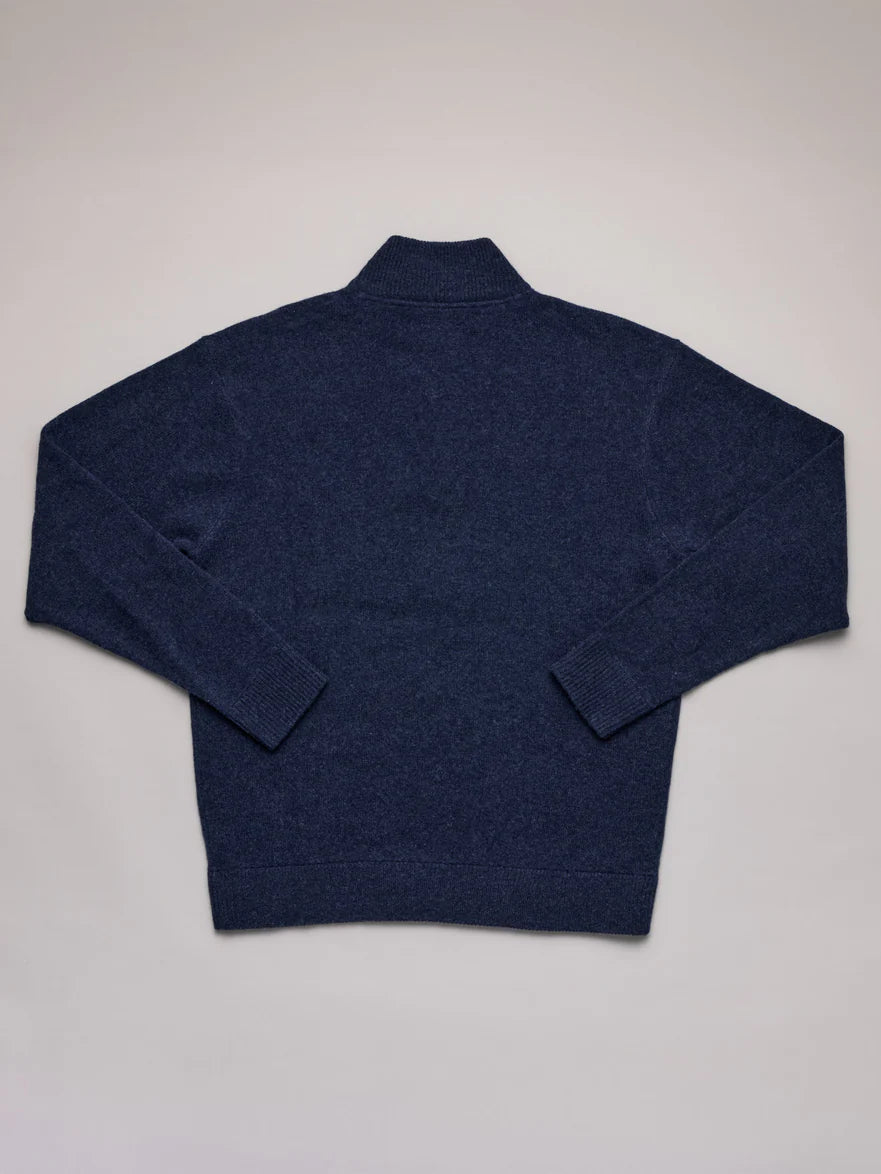 Just Another Fisherman - Merino Keyport 1/4 Zip - Indigo