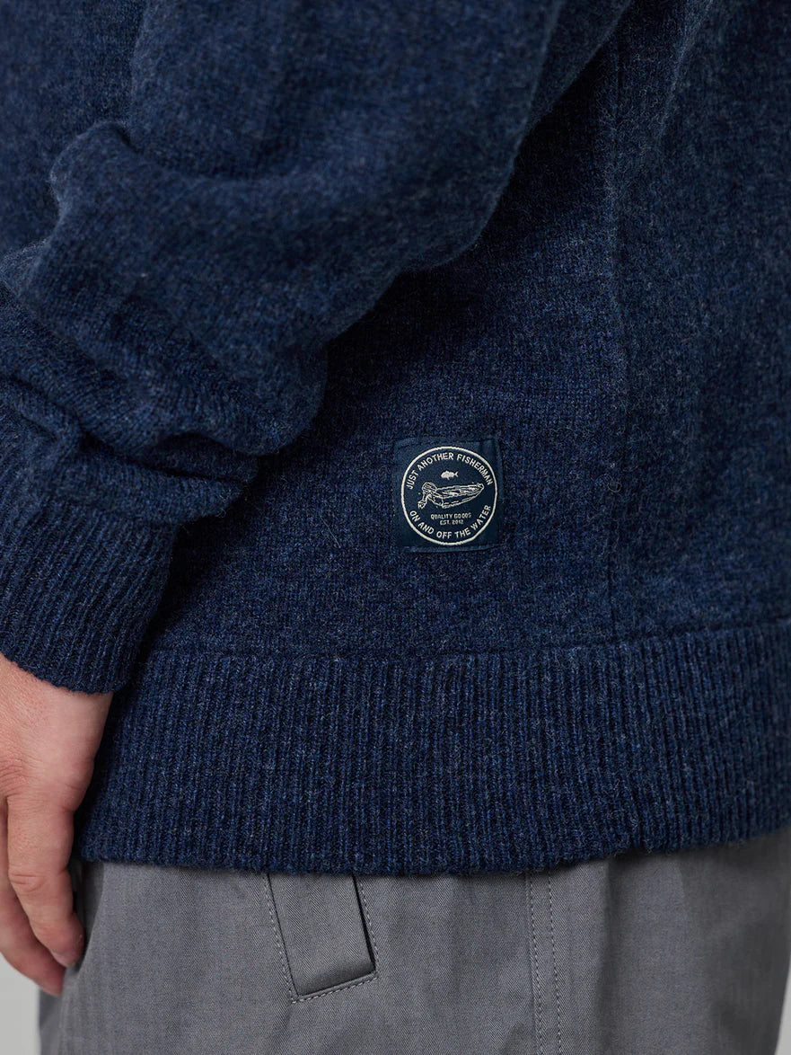 Just Another Fisherman - Merino Keyport 1/4 Zip - Indigo